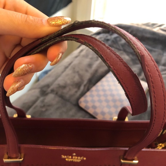 Kate Spade Maroon Purse - Picture 8 of 8